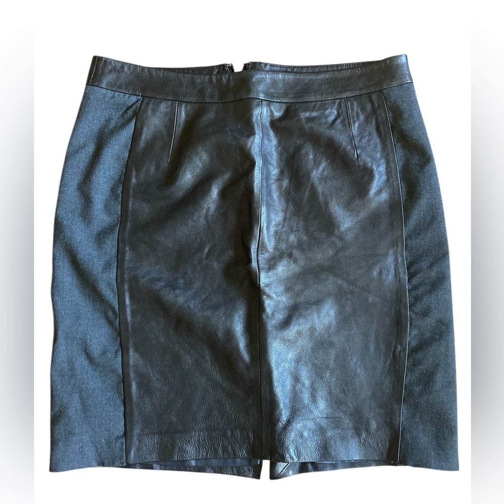 GAP Black Leather Mini Skirt